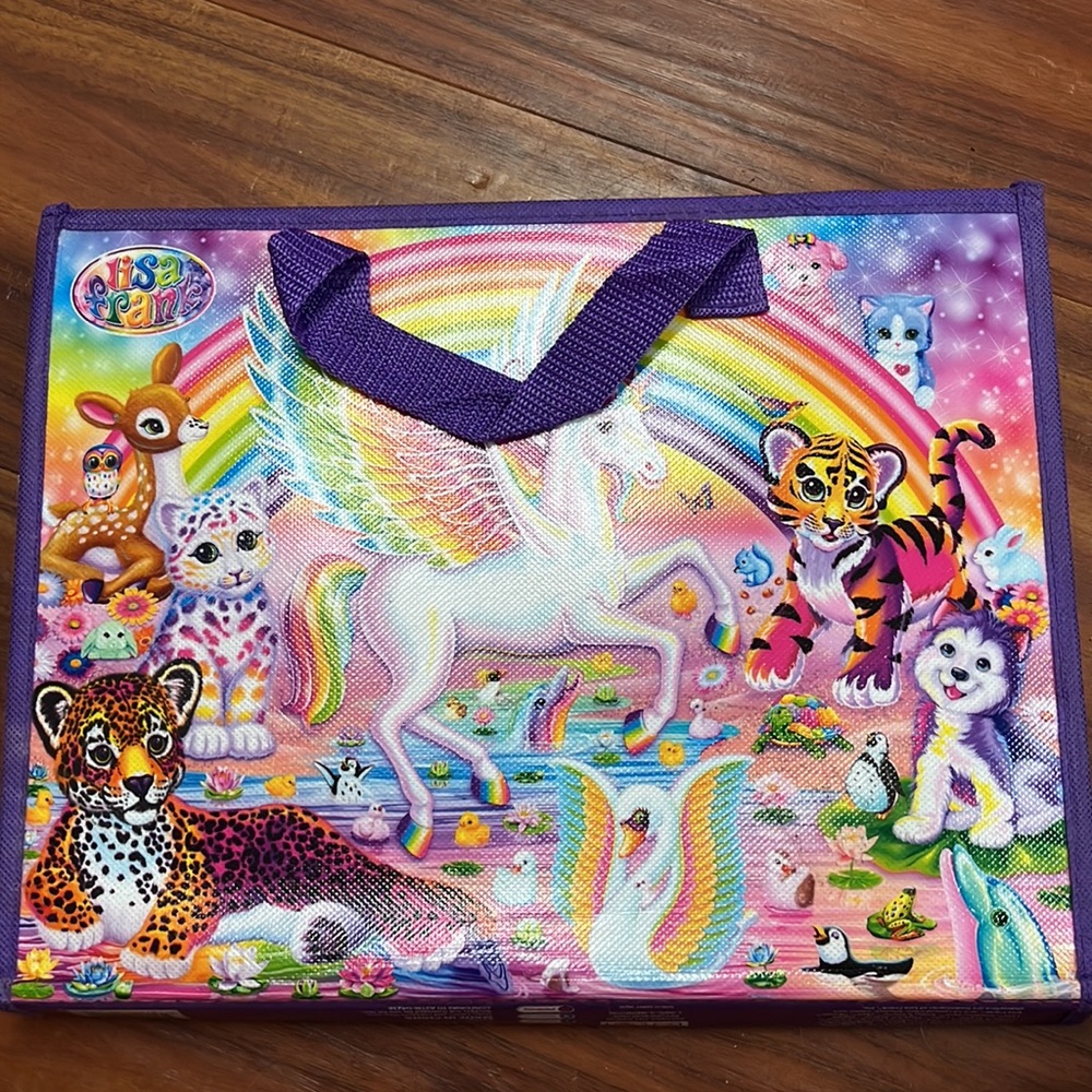 Lisa Frank portfolio with stickers